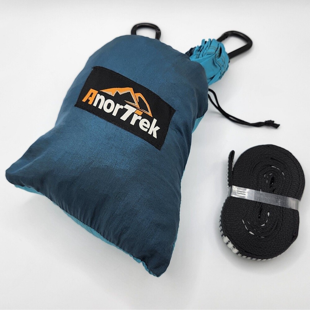 AnorTrek Lightweight Portable Camping Hammock w/ Carabiner & Straps